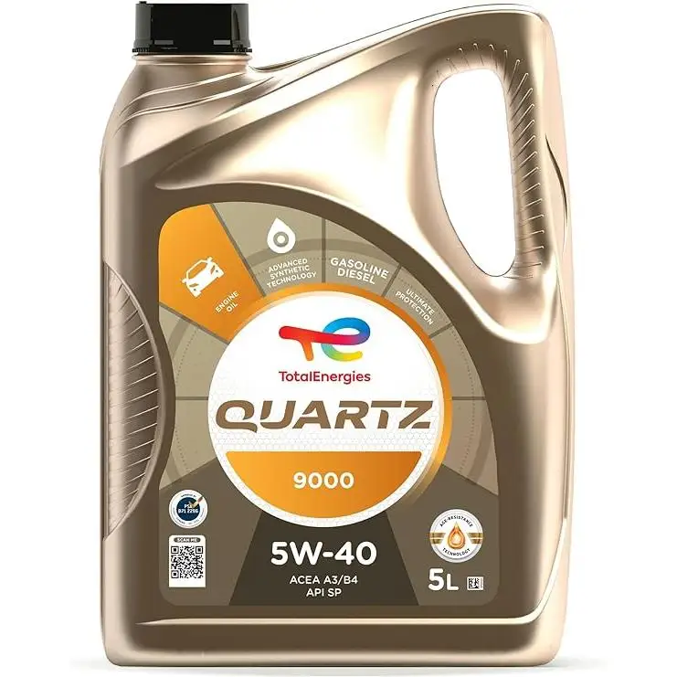 Total Aceite Lubricante de Motor Total Quartz 9000 5W-40 5 Litros