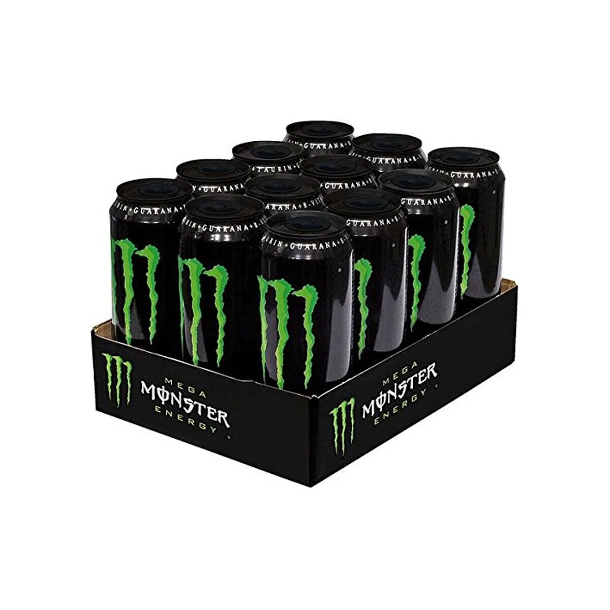 Monster Mega Green - Pack 12 Latas 558ml - Bebida Energética Refrescante