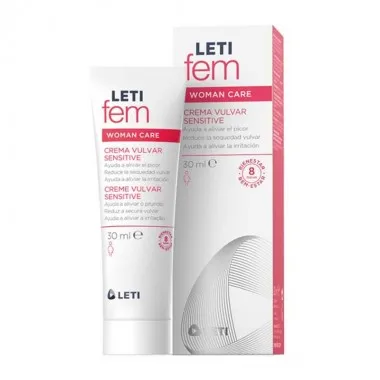 Vulvar cream Sensitive Letifem 30 Ml. Natural formula that favors the defenses of the skin