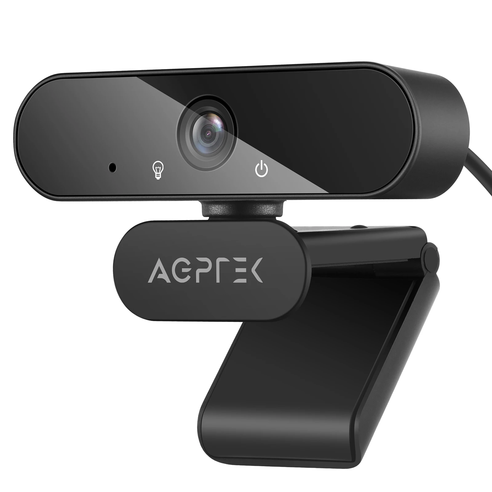 AGPTEK Webcam 1080P Full HD 105 ° with mic stereo Webcam with tripod