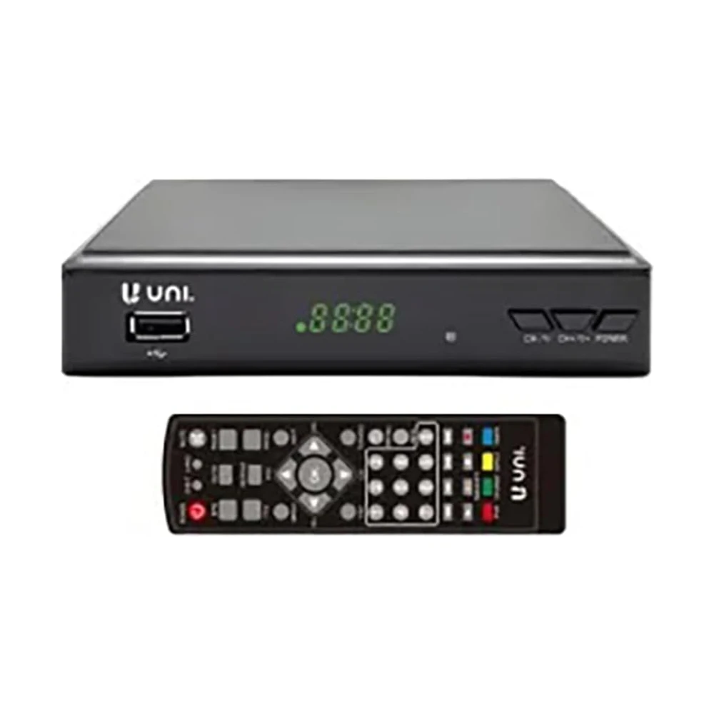 Unico db1553 dvb-t/dvb-t2 tdt receiver with remote control, digital tv program, hdmi, usb flash drive and scart connectivity dvb-t2 and dvb-t digital signal receiver automatic and manual channel tuning