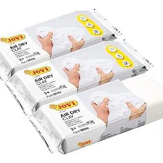 JOVJ5-Air Dry Kit of 3 units-modeling paste _ Air dried without oven _ white color _ 3 units of 500 grams (P85/3)