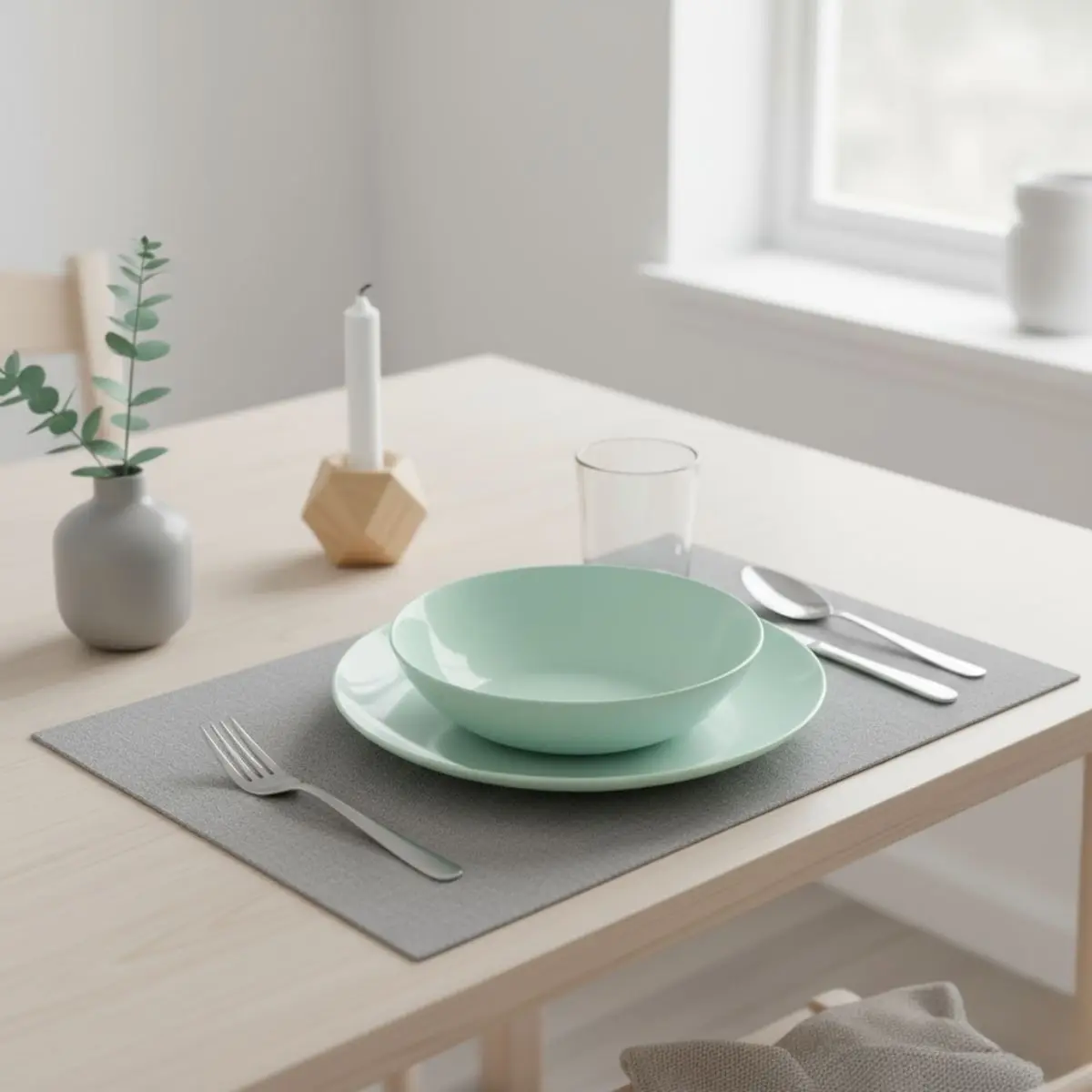 Apy Paradise Luminarc Dinnerware Set, 18 Pieces for 6 People, Made of Blue Opal Glass, Dishwasher and Microwave Safe, Stackable and Eco-Friendly, Ideal for Everyday Use and Special Occasions