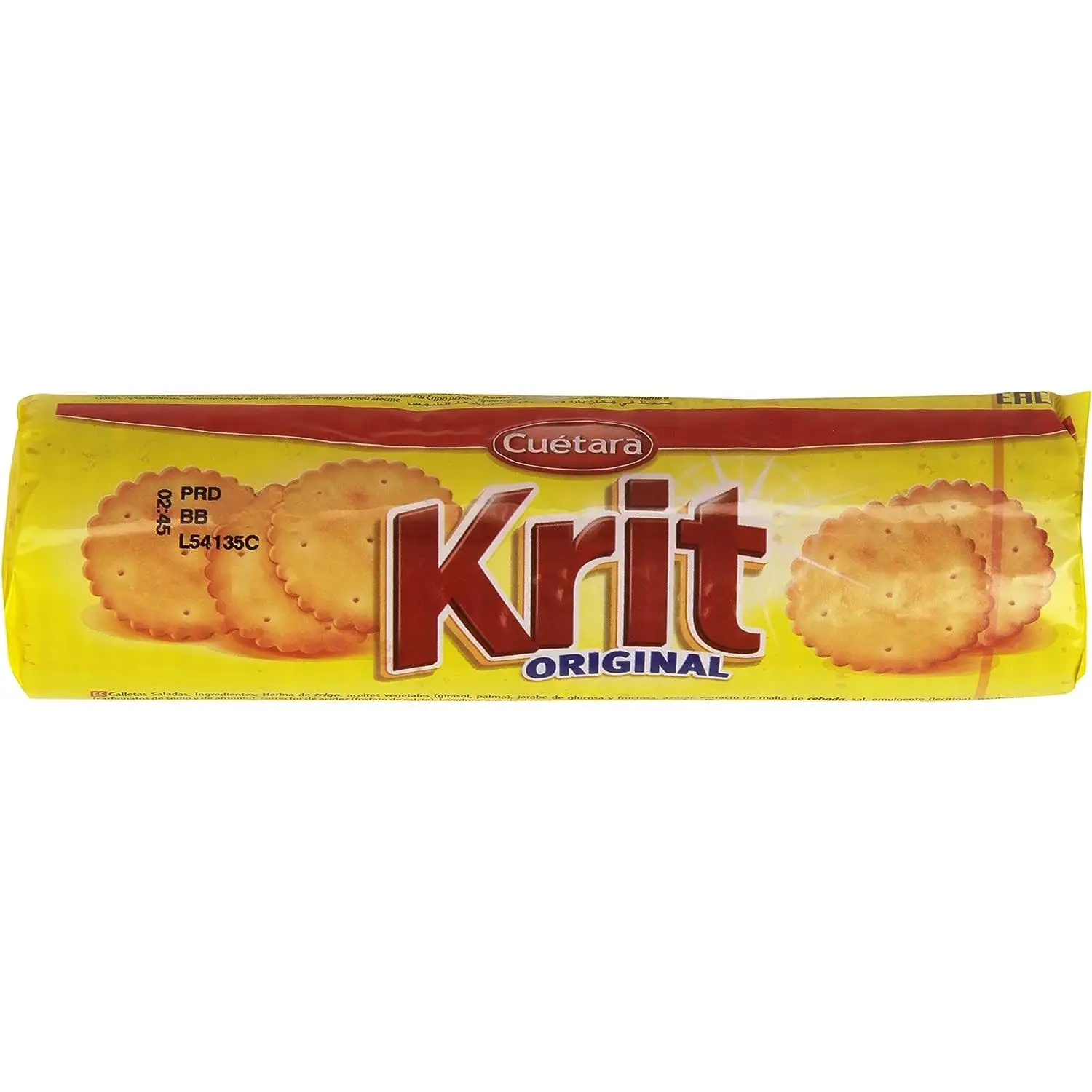 Paquetes de Krit Crackers Original nuevo formato 100g. Galletas saladas CAJA 24 UNIDADES N / A
