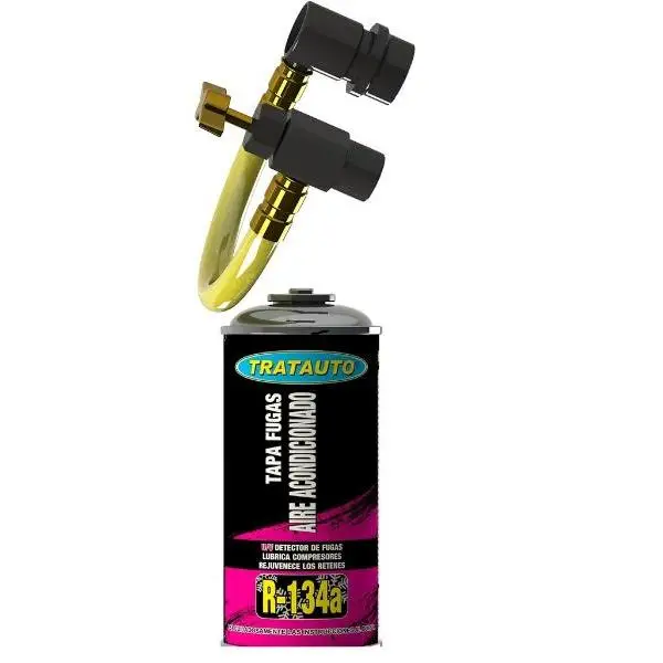 Tapa Fugas para Sistemas de Aire Acondicionado de Coche, Sella micro fugas en todo el circuito. Tratauto simbolo de Calidad.