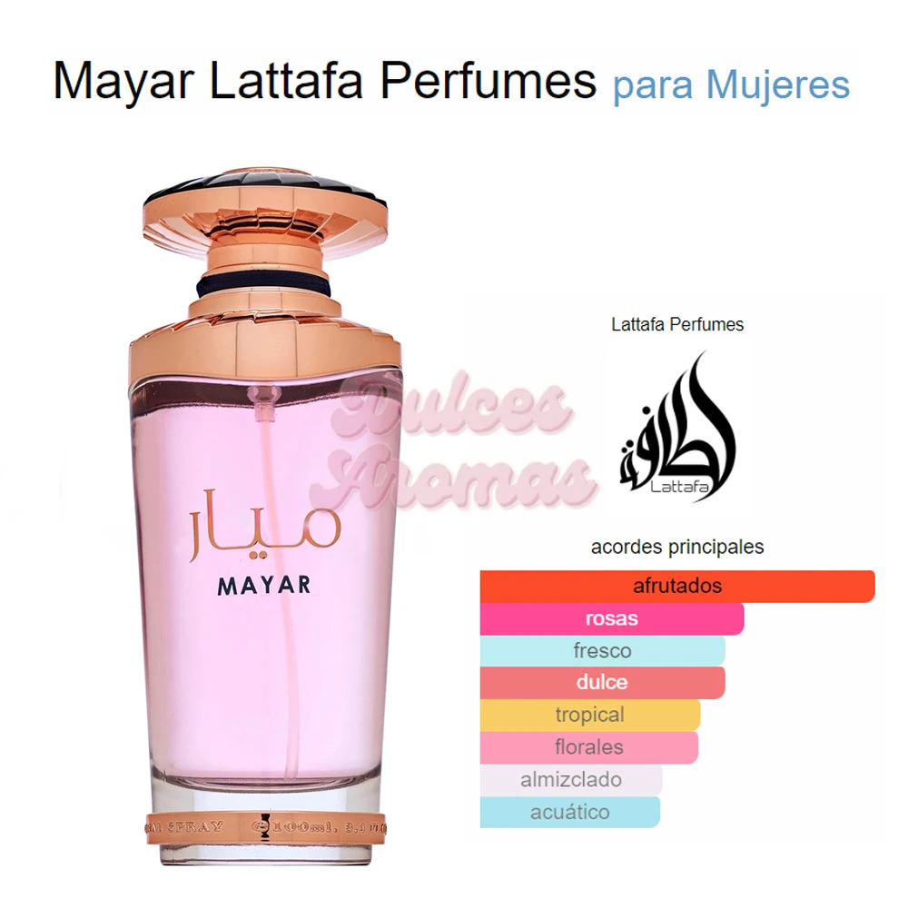 Luxury Fruity Elegant Dubai Women Arabic Perfume Lattafa Mayar-100ml