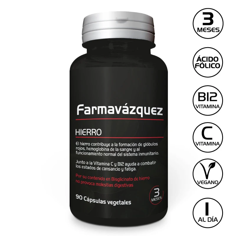 FARMAVAZQUEZ HIERRO 90 CÁPSULAS