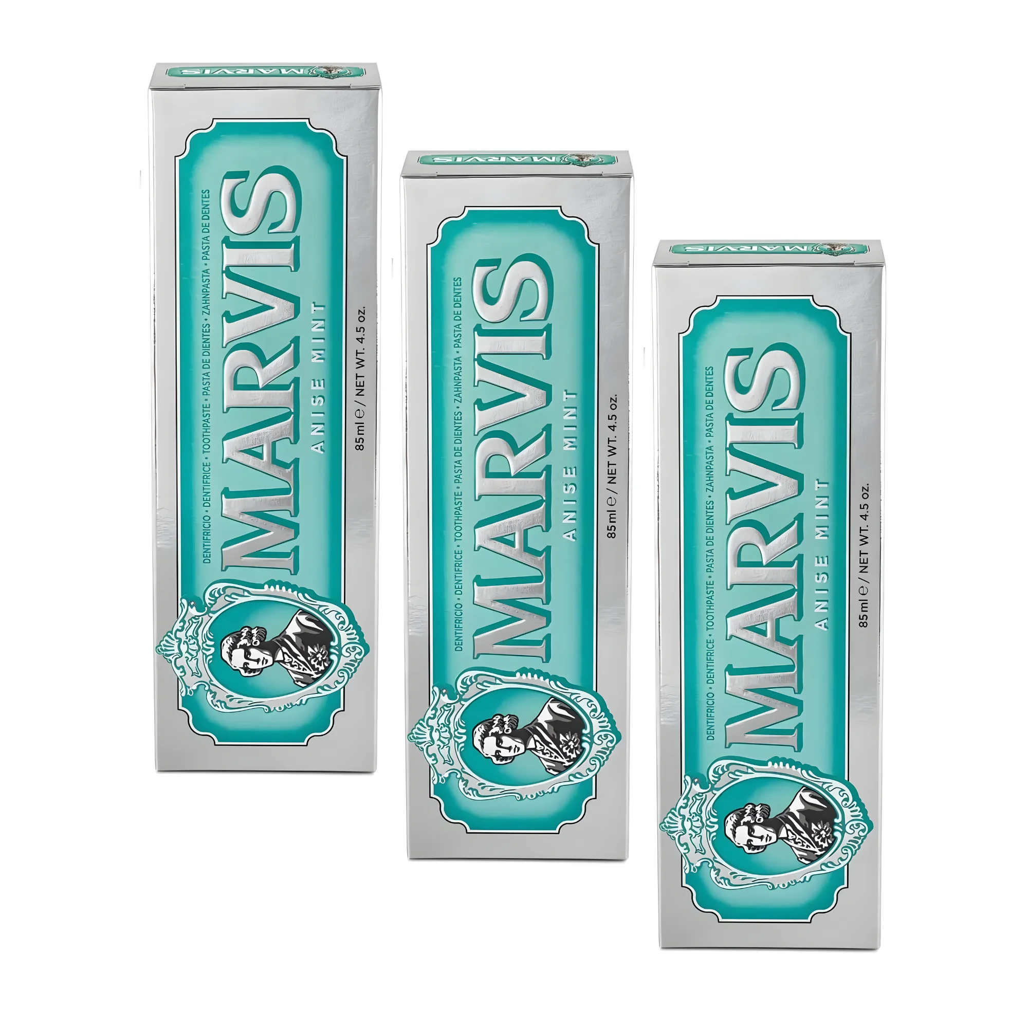 Marvis - Pasta de dientes Anise Mint 85 ml para cuidado bucal premium, con flúor y xilitol contra caries, fórmula… — oferta en AliExpress