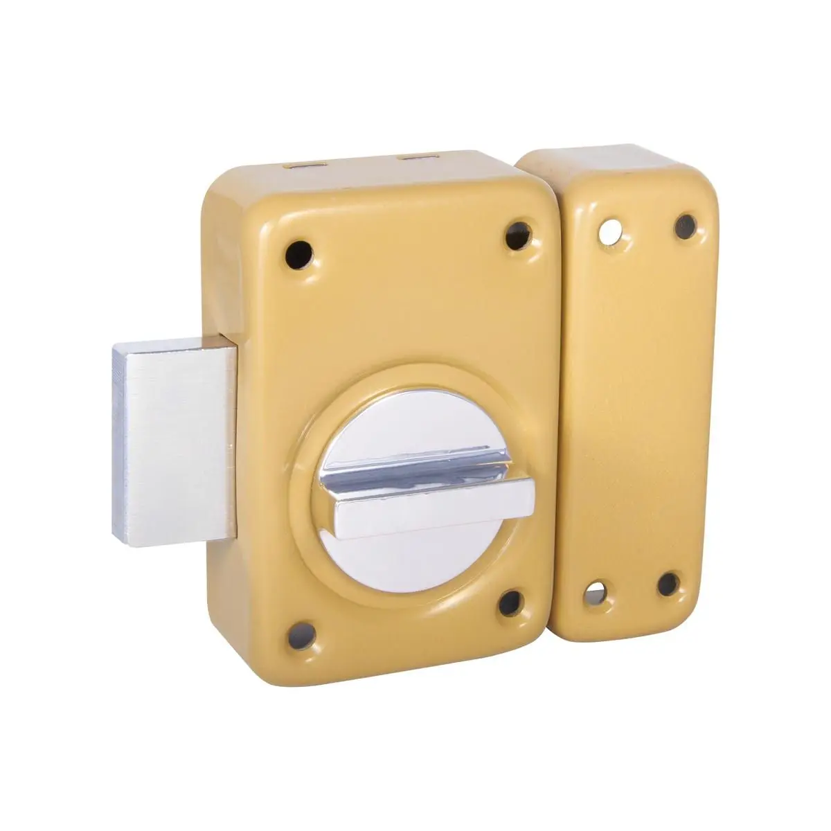 Cerradura de seguridad de sobreponer T/TESA beige 23x45MM pomo Handlock