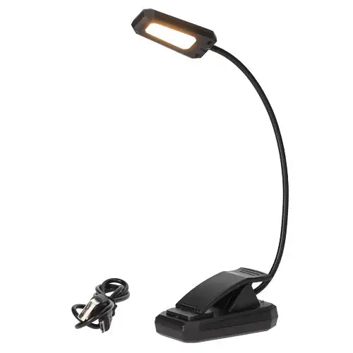 ARISE SHOP-Linterna lectura de led ajustable con pinza sujeción,Mini lámpara de escritorio de