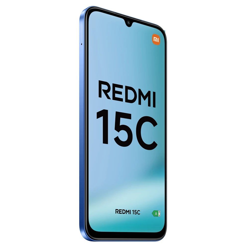 Xiaomi Redmi 15C smartphone with 6.9" HD+ display, MediaTek Helio G81-Ultra processor, dual 50MP AI camera, 6000 mAh battery, and 33W fast charging, featuring Xiaomi HyperOS for a seamless experience.