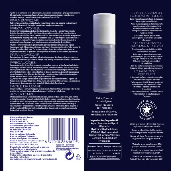 Durex - intense orgasmic  stimulator gel, intense orgasm, special formula, fun