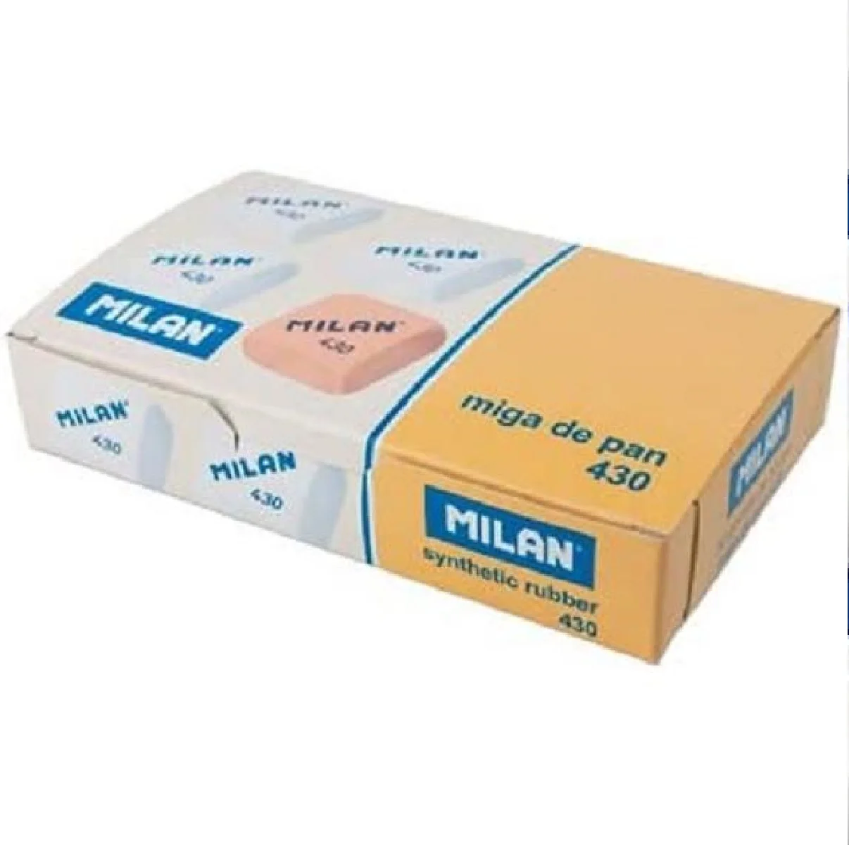 Milan. 430 square breadcrumb erasers, in assorted colors