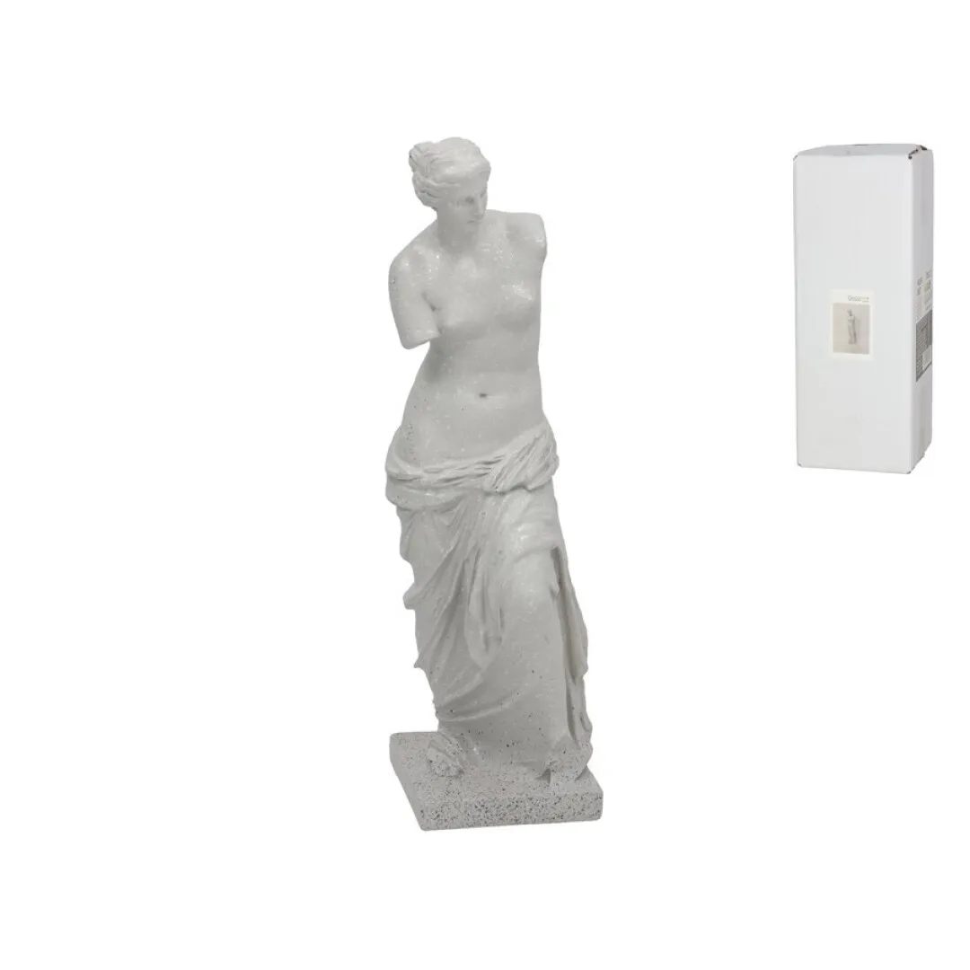 Gissed Escultura Decorativa Venus de Milo en Resina con Acabado Granito Blanco – Réplica Clásica de la Antigua Grecia con Detalles Sofisticados – Elegante Estatua de 30 cm para Hogar, Oficina y
