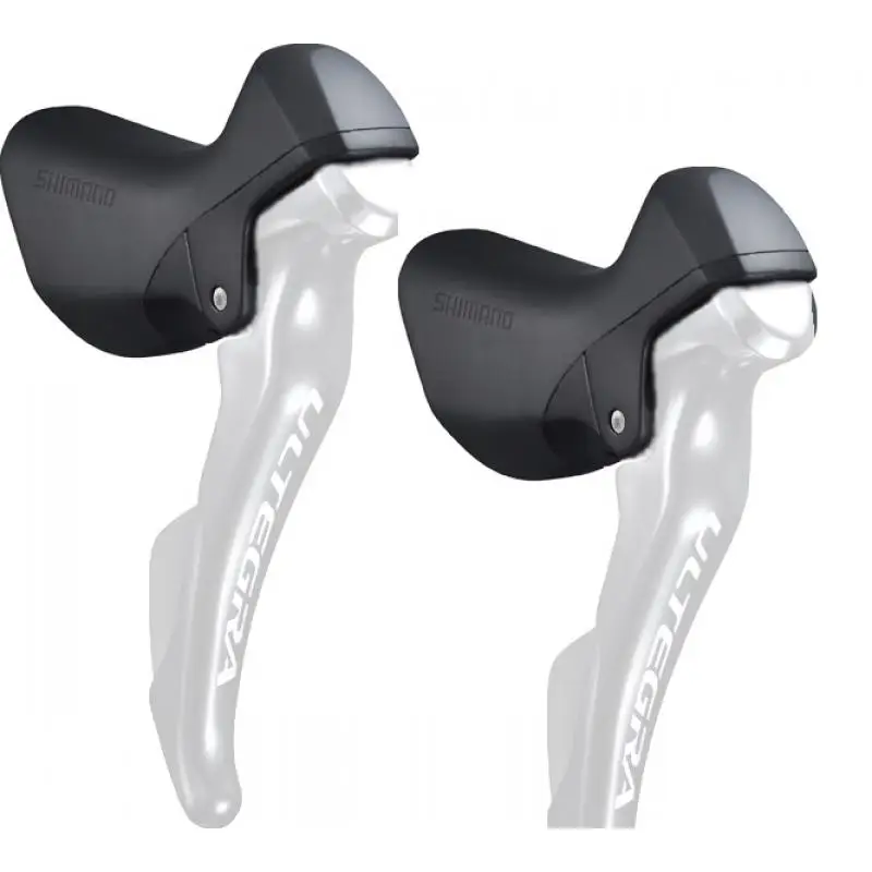 SHIMANO | Cubremanetas 6800-5800-4700 - Juego Gomas Apoyamanos SHIMANO Ultegra ST-6800/5800 Compatible con mandos Shimano ST-6800 y ST-5800 mecánicos 11v