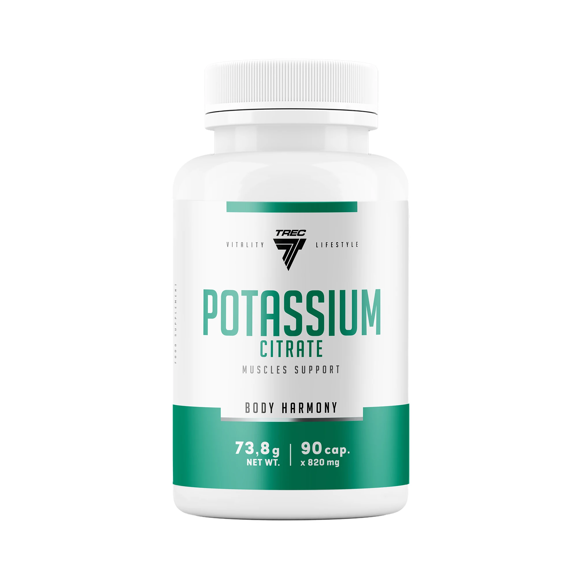 Potassium Citrate 90 Cápsulas | Citrato de Potasio | Trec Nutrition
