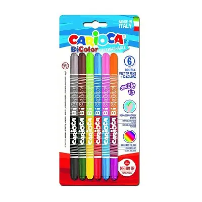 Set of 6 Bicolor Carioca markers