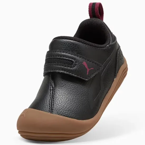 Puma deportivas barefoot para niño con velcro mod. Kitten 402848  en color negro