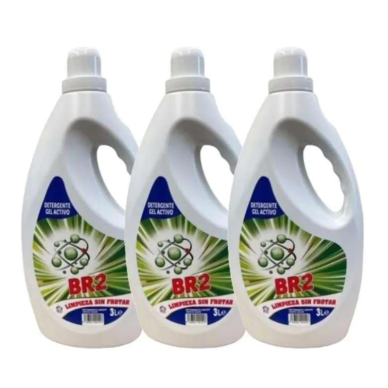 BR 2 – Detergente Líquido BR2 – Ropa Blanca Y De Color – Gel Activo Pack 3 x 42 – 126 Lavados, 9