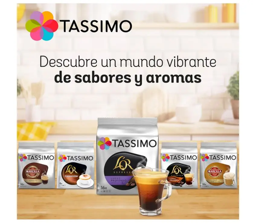 Tassimo marcilla espresso coffee case 16 capsules - box of 5 cases total 80 capsules