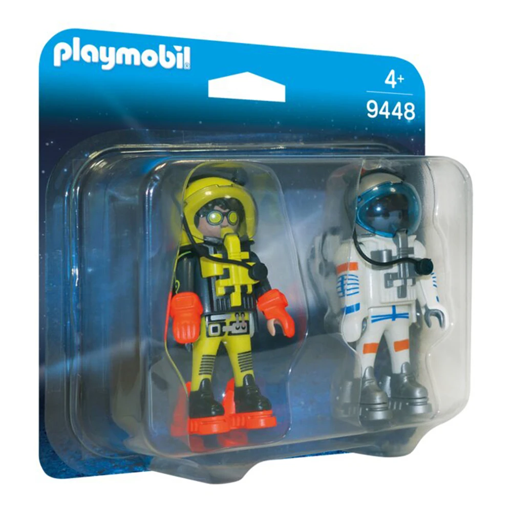PLAYMOBIL DUO PACK HEROES ESPACIALES, 9448, TIENDA CON LICENCIA OFICIAL, PRODUCTO CON LICENCIA OFICIAL, ENVIO 24-48 HORAS PENÍNSULA, PIEZAS, CLICKS, COLECCIONABLES,  JUGUETES, FIGURA, MUÑECO, FAMOBIL,
