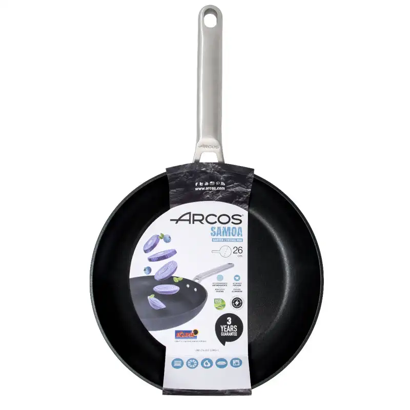 Arcos Sartén Antiadherente Serie Samoa con Mango de Acero Inoxidable