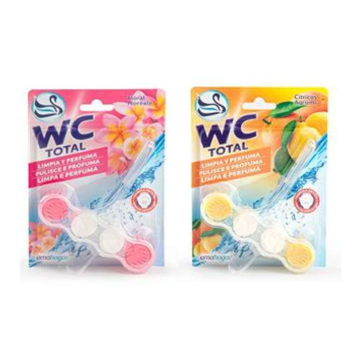 Maxia Market - Pack 2 WC Total 45gr for sinks and Vater-clean, perfume and Polish