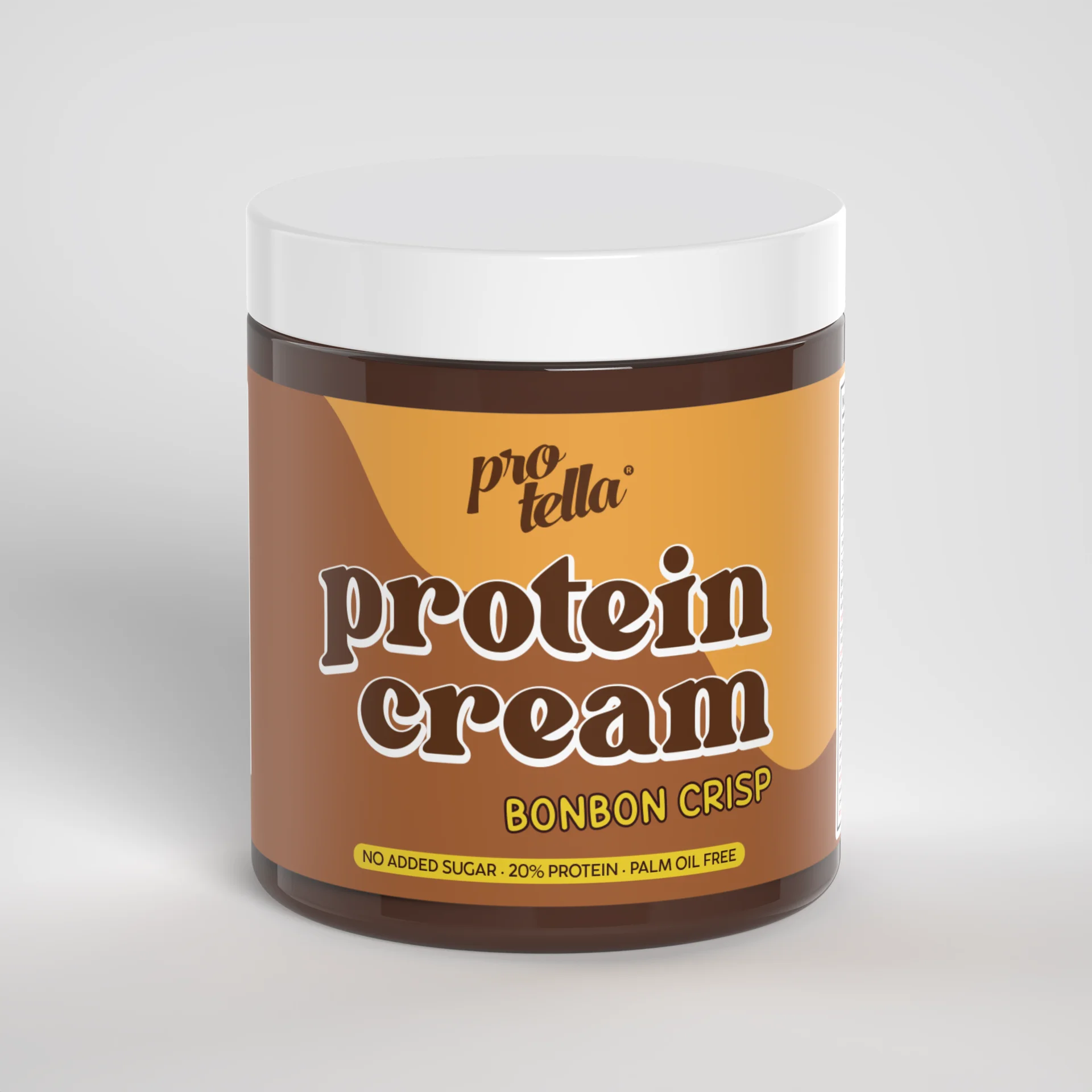 Protella BonBon Crisp 250g | Crema de Chocolate con Avellanas Tostadas y Trozos de Almendra Crujiente | Protella