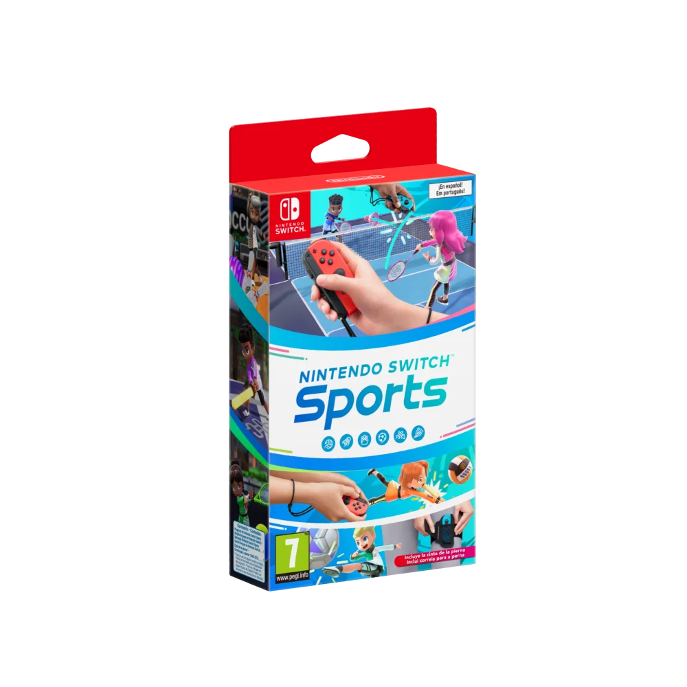 NINTENDO SWITCH SPORTS JUEGO FÍSICO PARA SWITCH CON CINTA PARA PIERNA     VERSIÓN ESPAÑOLA GARANTÍA EU