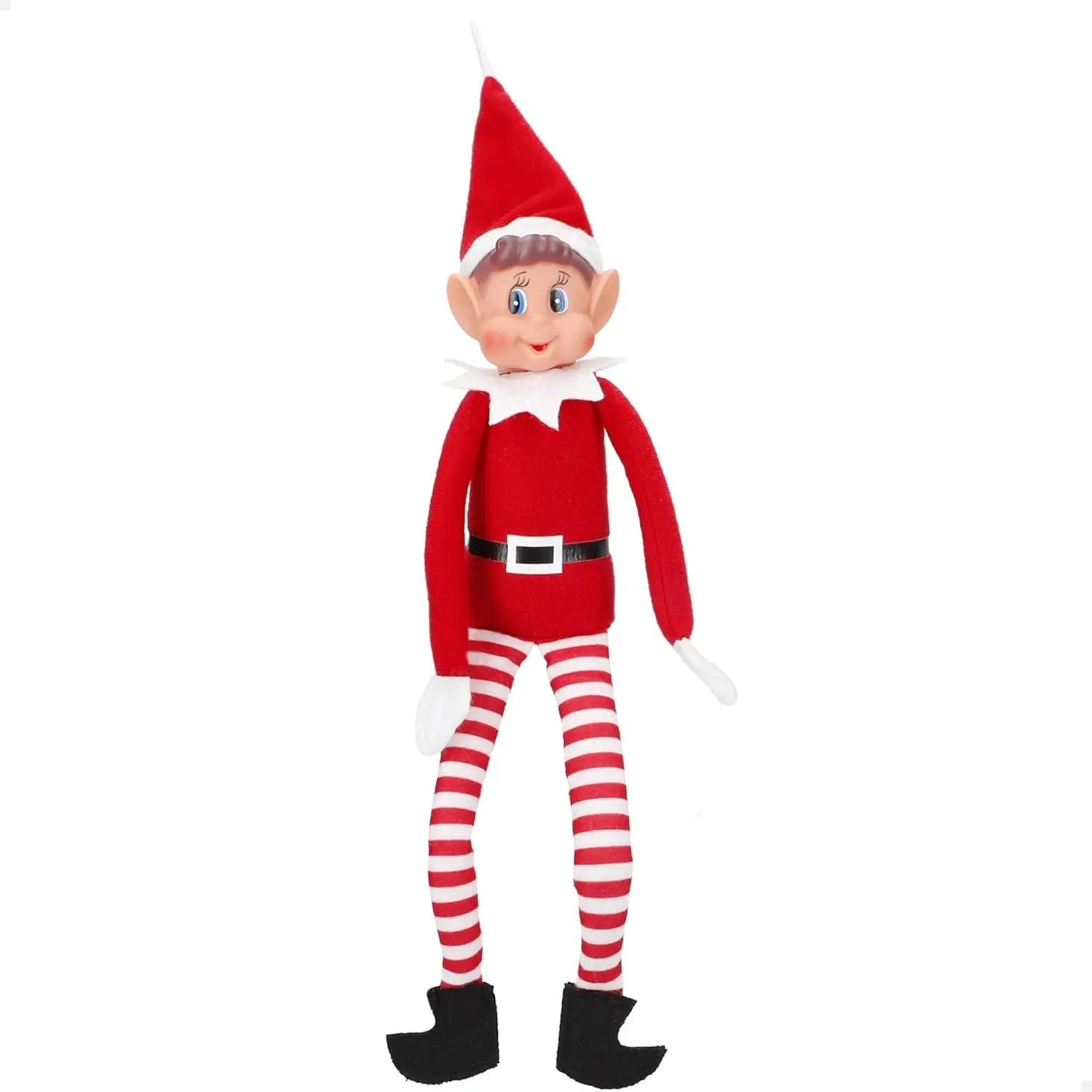 Long-legged christmas elf 30 cm marukatsu – festive plush and vinyl figure with flexible arms, ideal for decorating or giving as a gift at christmas #5