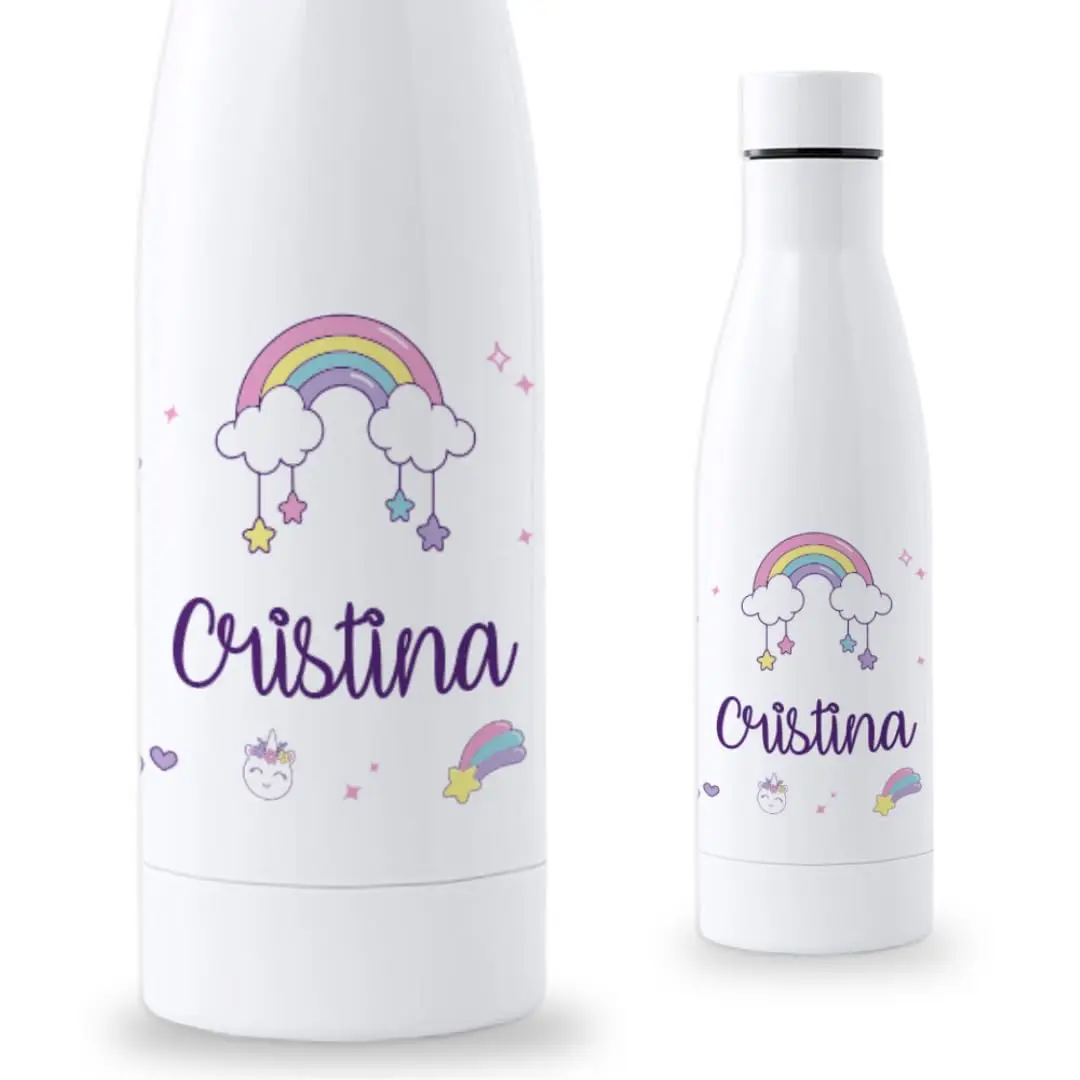 Botella Deregaloos Diseño Unicornios y Texto 750ml