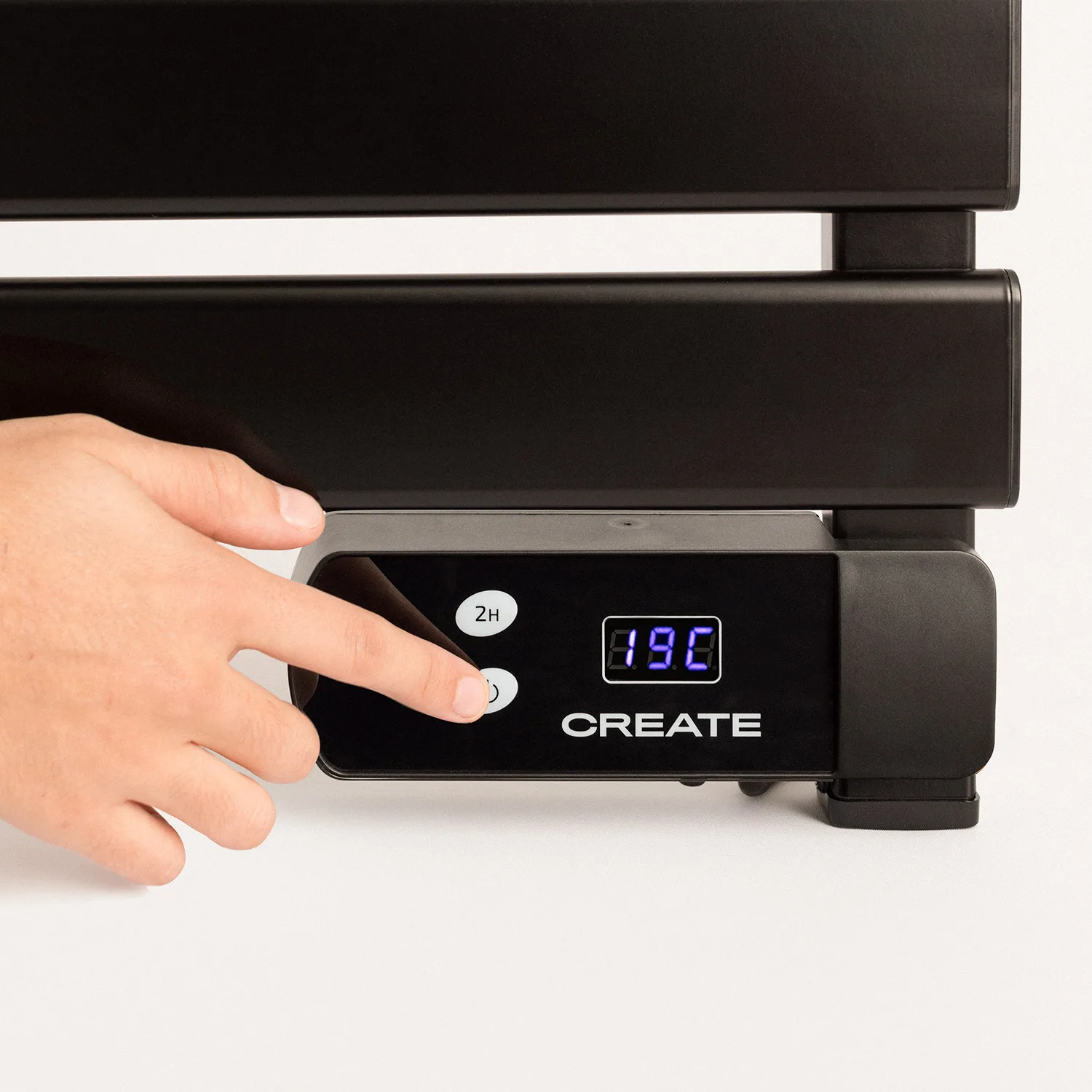 Create - Electric Towel Heater, Timer, with Accessories (Legs and Additional Shelf) - Warm Towel Mini 150W