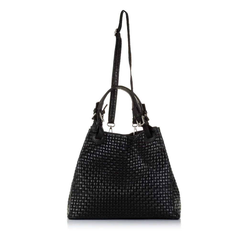 Firenze Artegiani. Eanuela women's tote bag. Genuine leather Geometric Engraved Suede Made in Italy. Vera Pelle Italian.