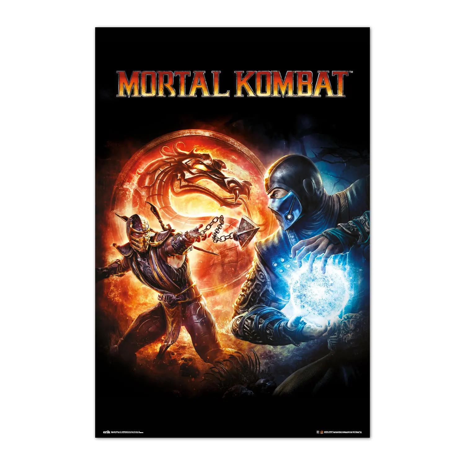 Poster mortal kombat 9 videojuego
