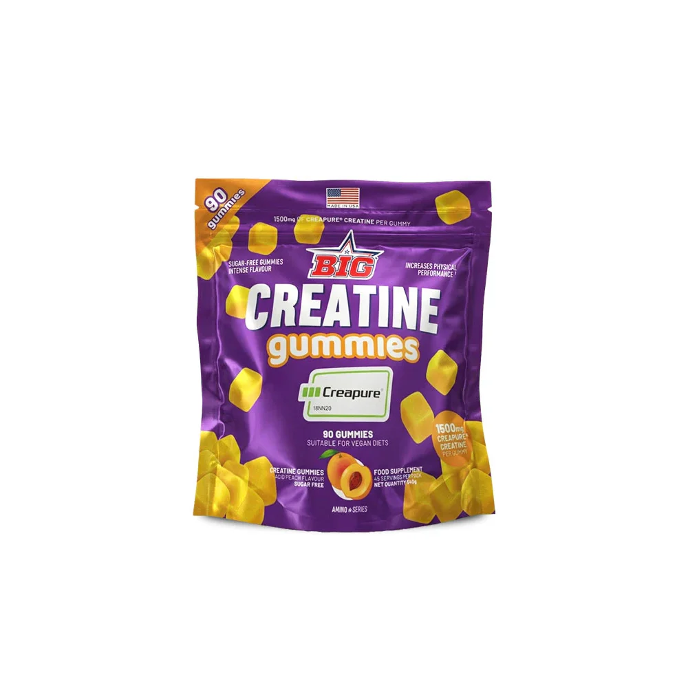 Creatine Gummies Creapure - Sabores Acid Peach y Blue Raspberry - Big