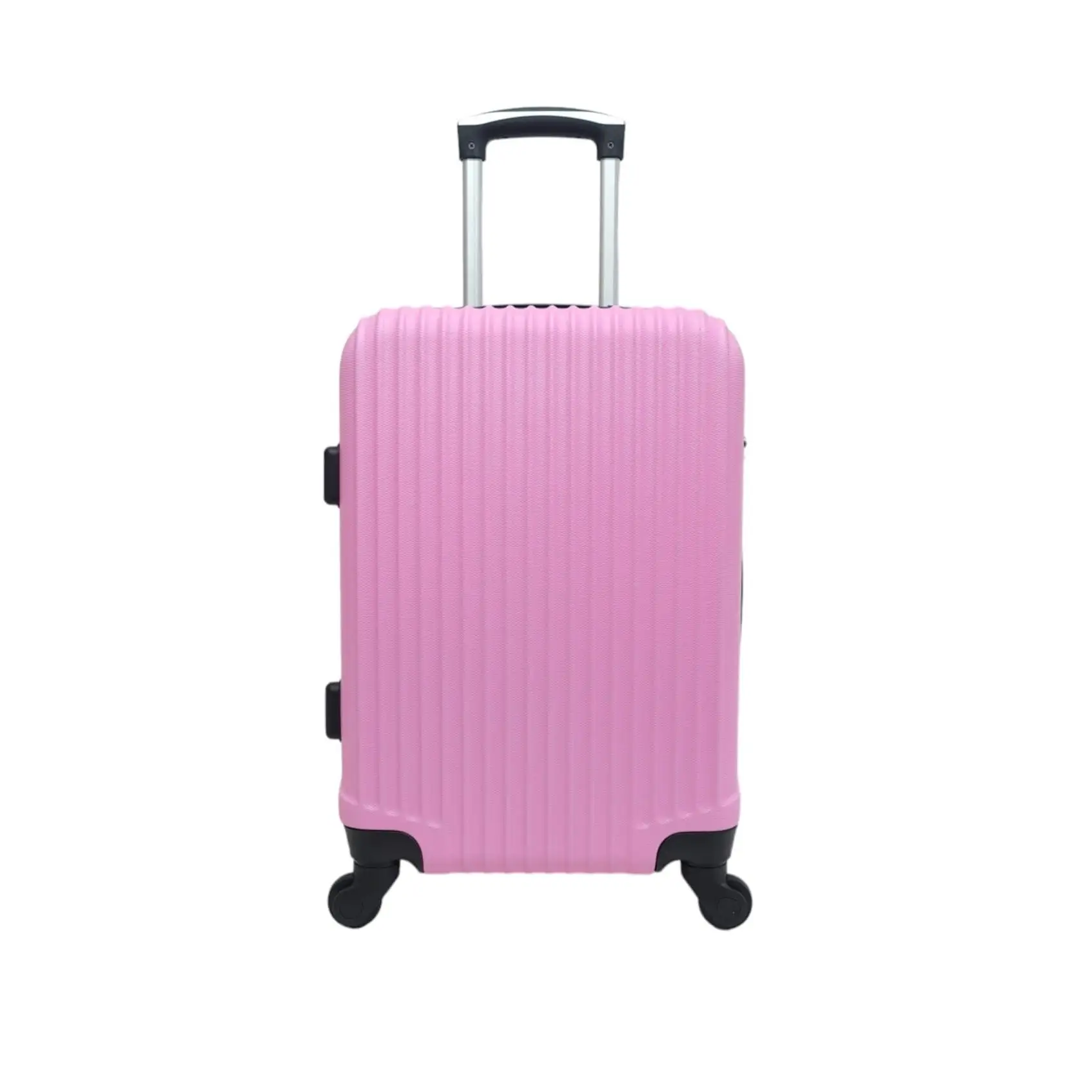 Maleta de viaje Barata de Cabina 1004 Travel Rosa de 55 x 38 x 20 cm y 2,5 Kgs. Maletas de Viaje Rígida. Equipaje de mano con 4 Ruedas giratorias 360º y Cerradura de Combinación (Color Rosa)