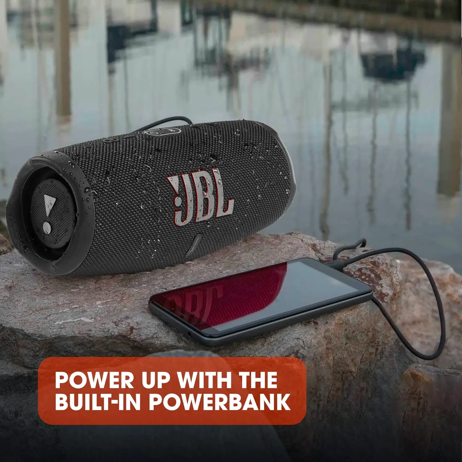 Jbl charge 5 – portable wireless bluetooth speaker with built-in battery