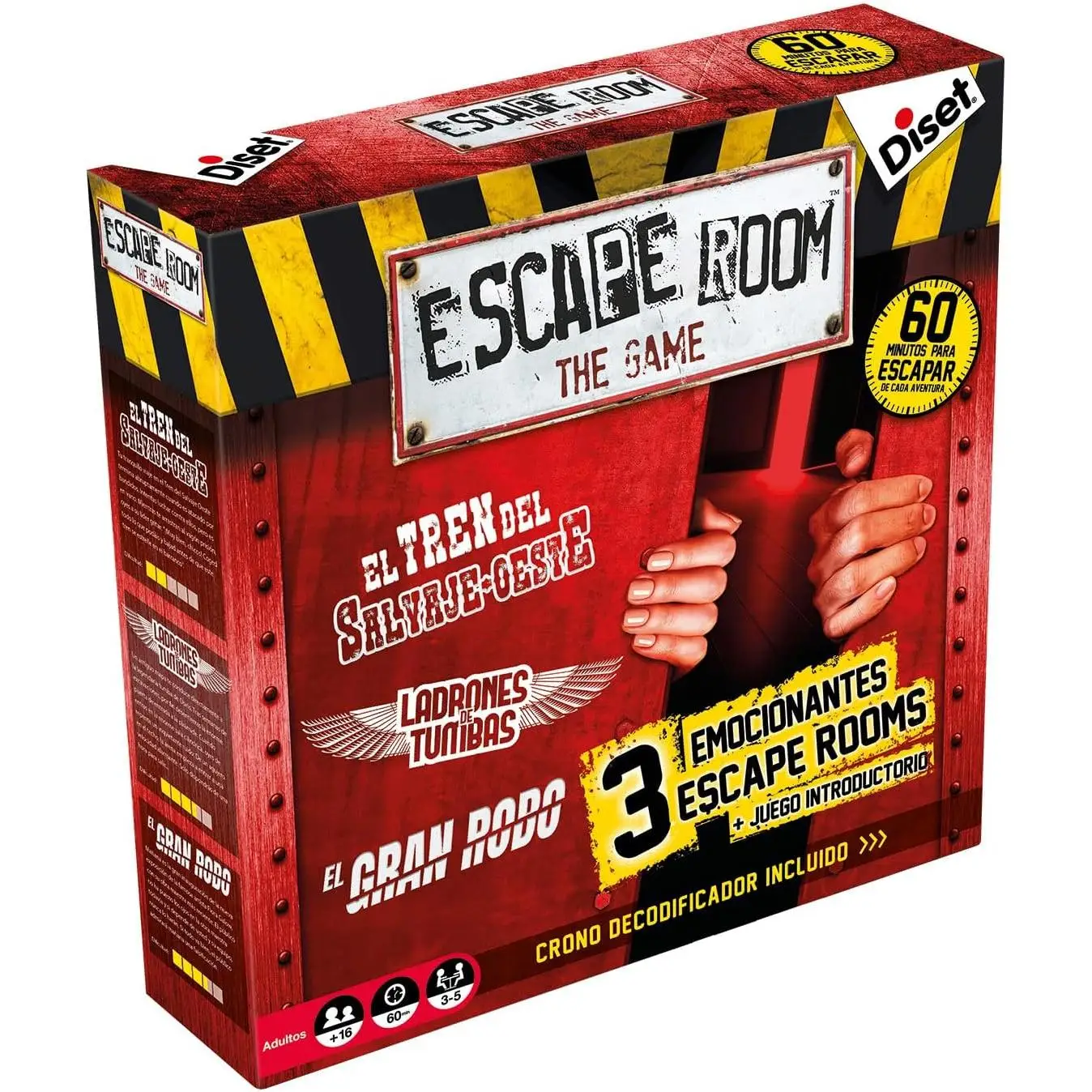 Diset – Escape Room New, Juego de mesa adulto recomendado a partir de 16 años.