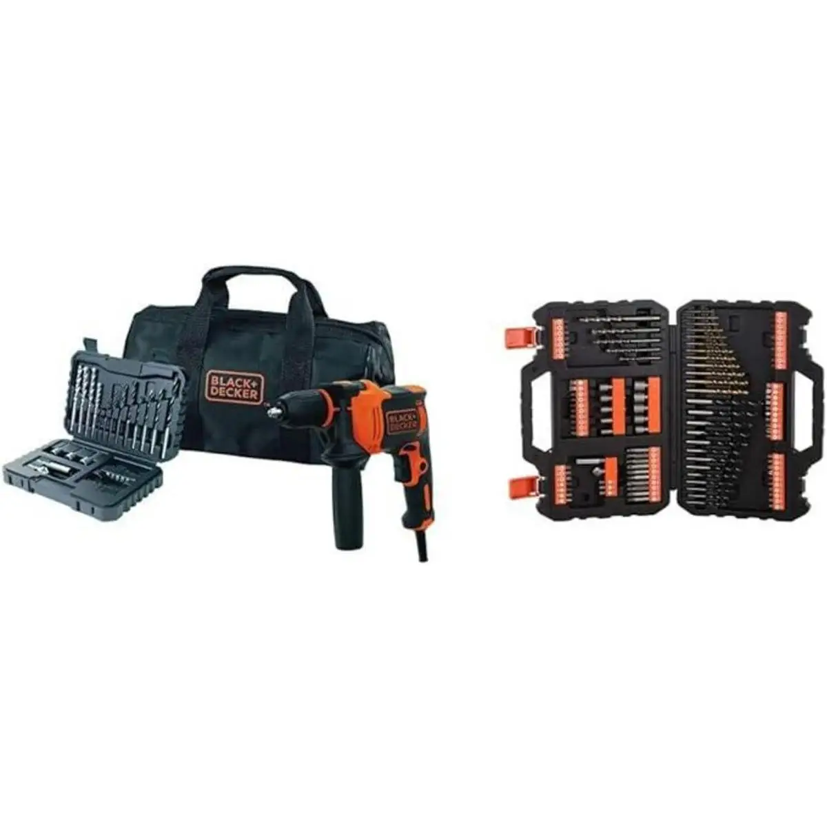 Black & Decker BEH710SA32-QS KIT: Taladro Percutor 710W, 2.800 RPM, 47.600 IPM, Set de 32