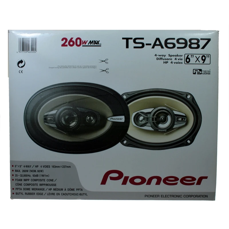 Pioneer Ts-a6987 4 ways 6x9 260 Wat speaker set