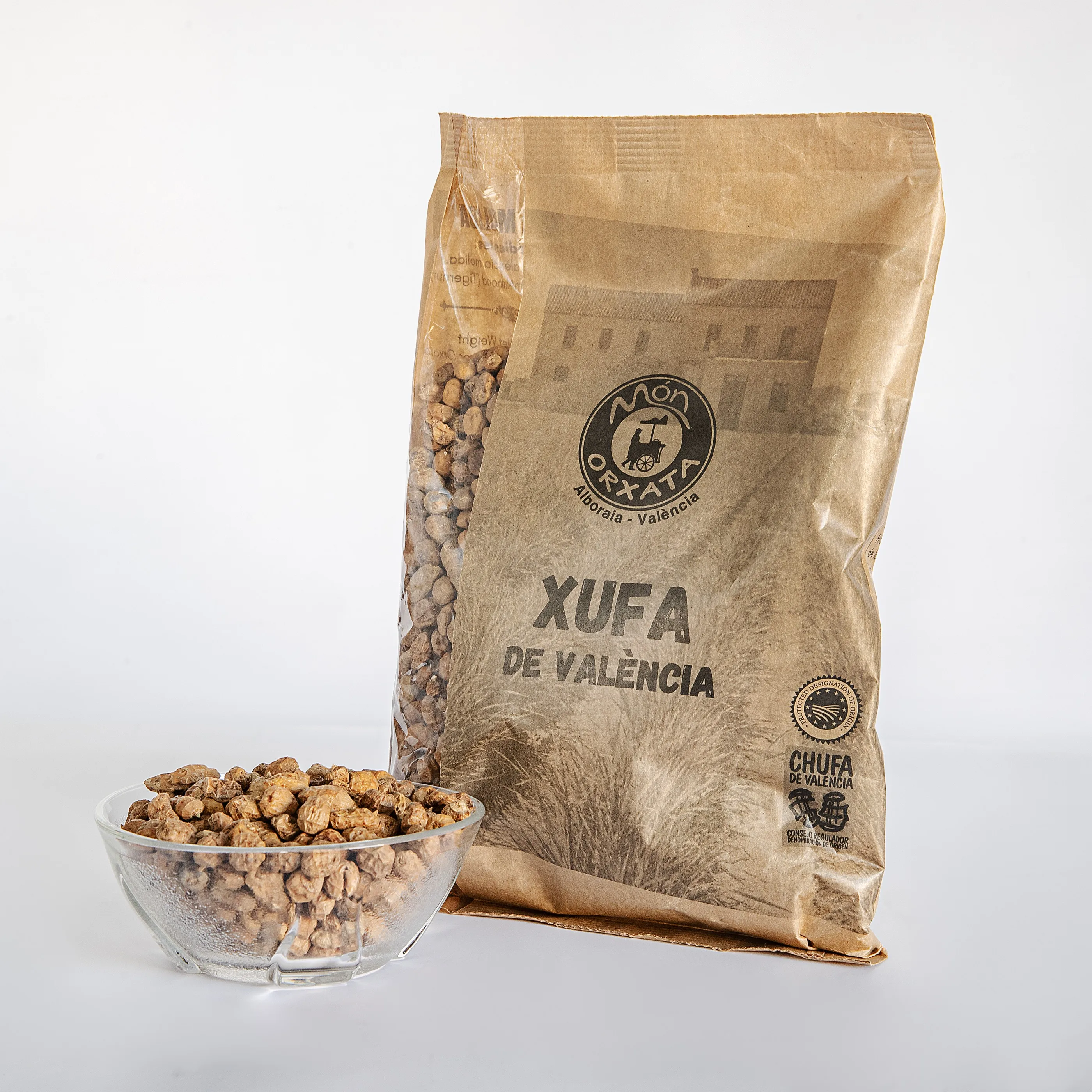 Chufa en grano con Denominación de Origen chufa de València de cultivo tradicional 1Kg