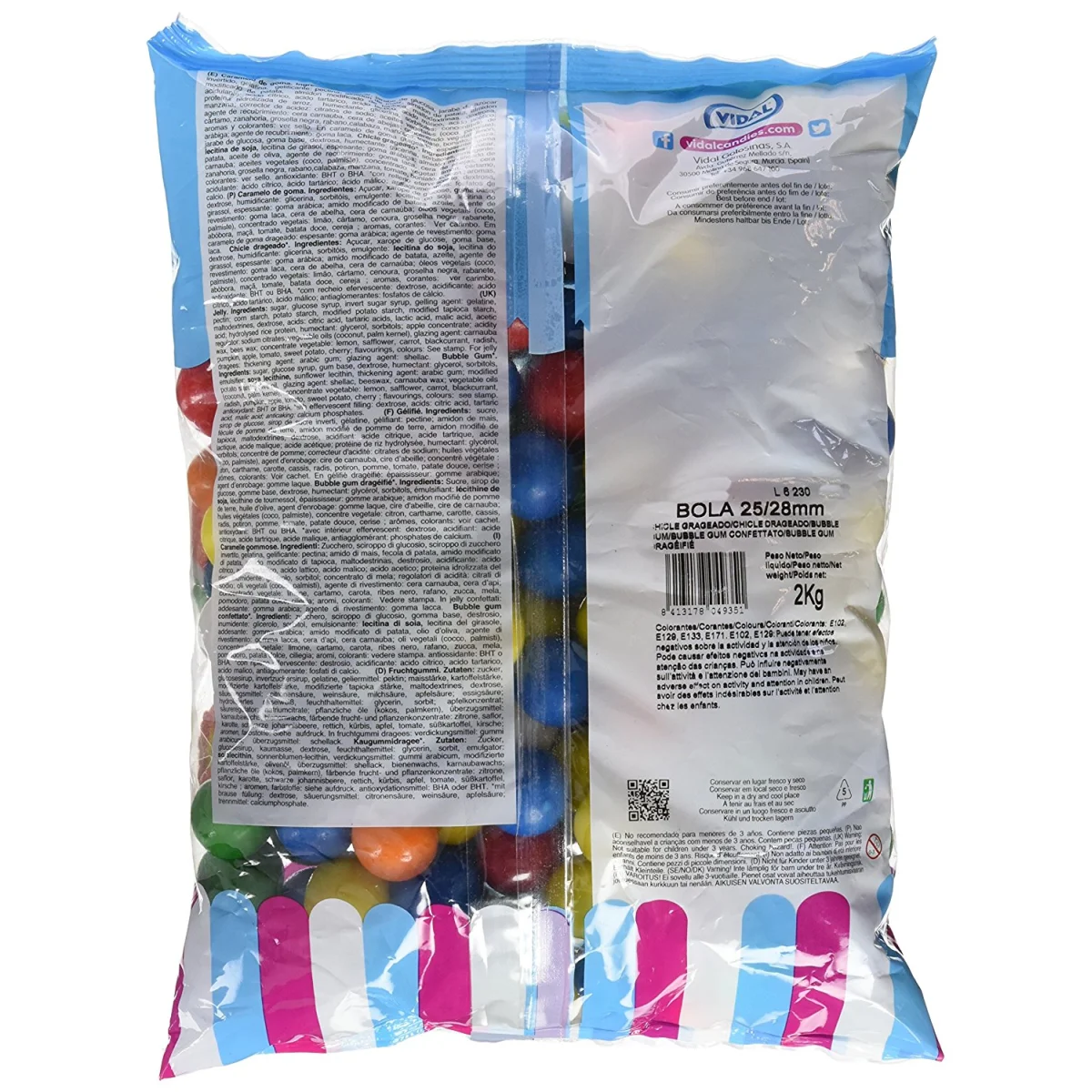 Large balls vidal 2kg bag. Without gluten