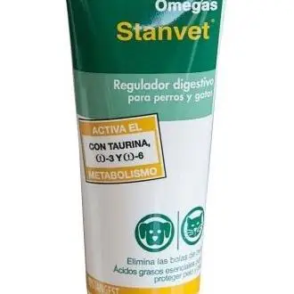 Stangest Malta Omegas Stanvet Perros Y Gatos 100 Gr Suplemento Alimenticio Natural, Enriquecida Con Ácidos Grasos Omega-3, Omega-6 Y Taurina, Para Regular Su Metabolismo Y Conseguir Un Pelo Más Fuerte Y