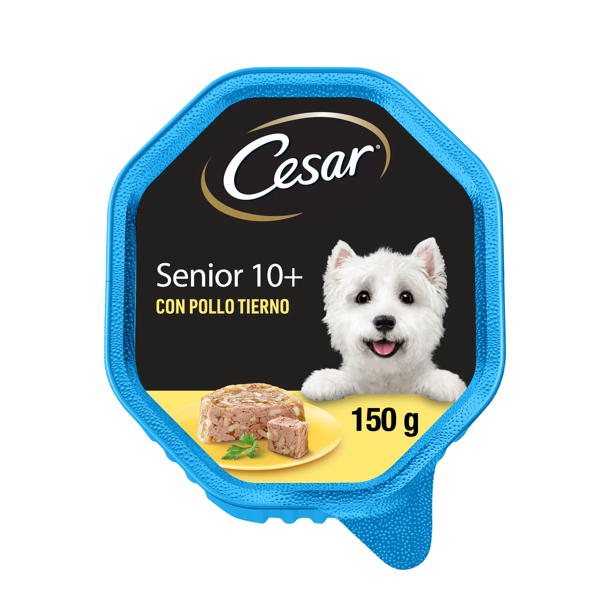 Cesar wet food for Senior dogs in pate with chicken and rice (Pack of 14 tublets x 150g)