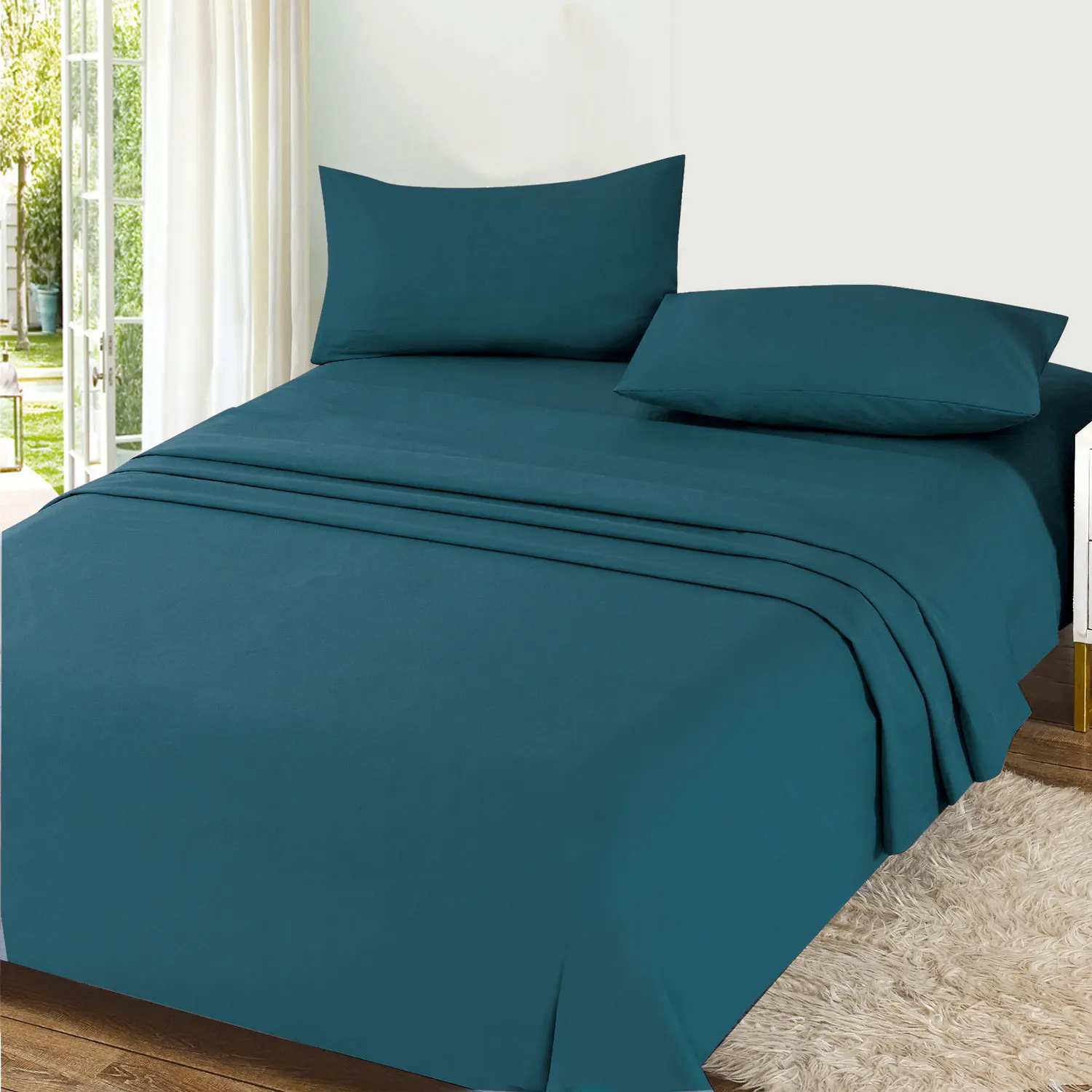 Textilwi - Juego de Sábanas de 3 o 4 Piezas para Cama 90/105/135/150cm - Suave y Transpirable - Incluye Sábana Bajera Ajustable, Encimera y Fundas de Almohada