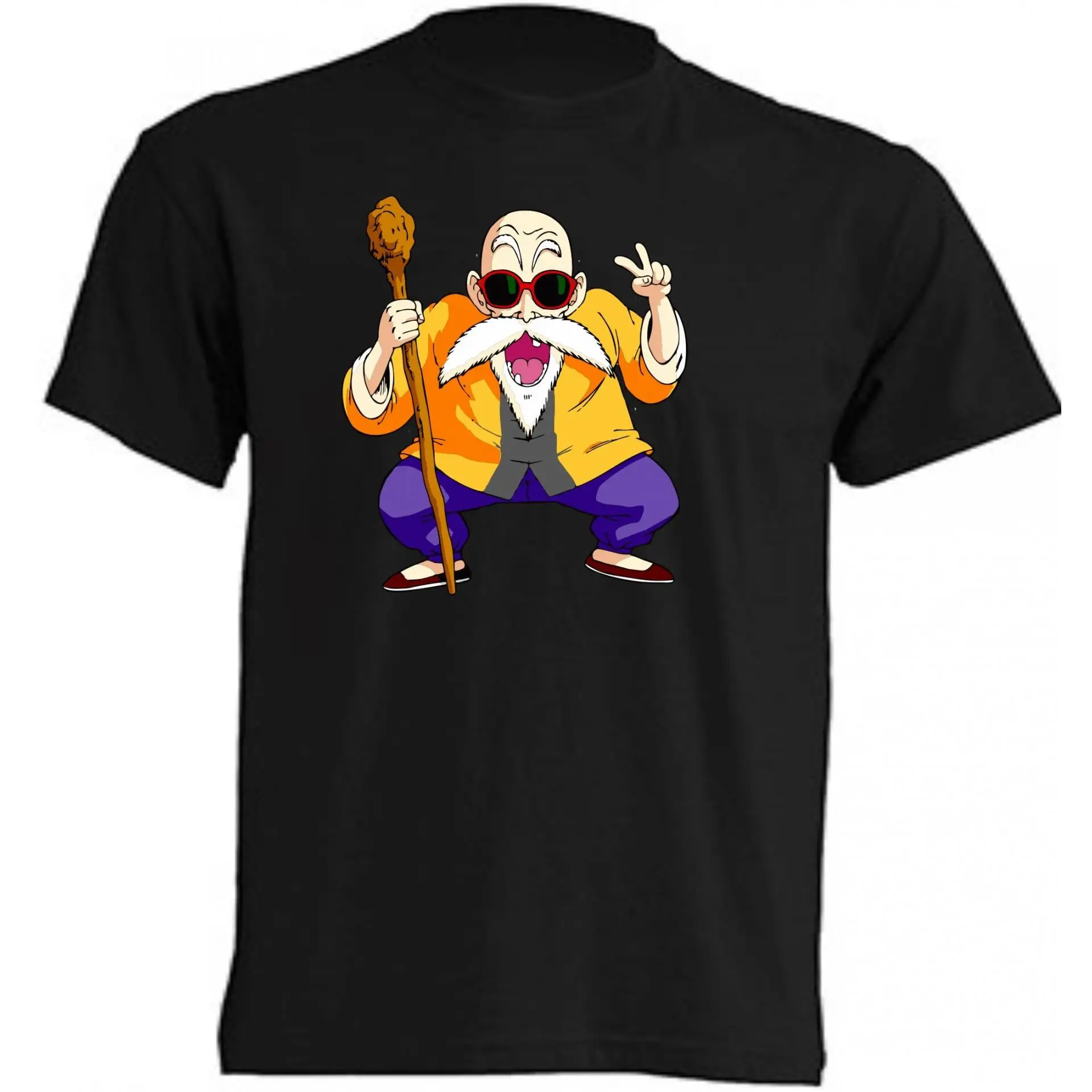 T-shirt Master Roshi - | Cotton | Short sleeve-tubular fabric, without side seams. -Smooth point