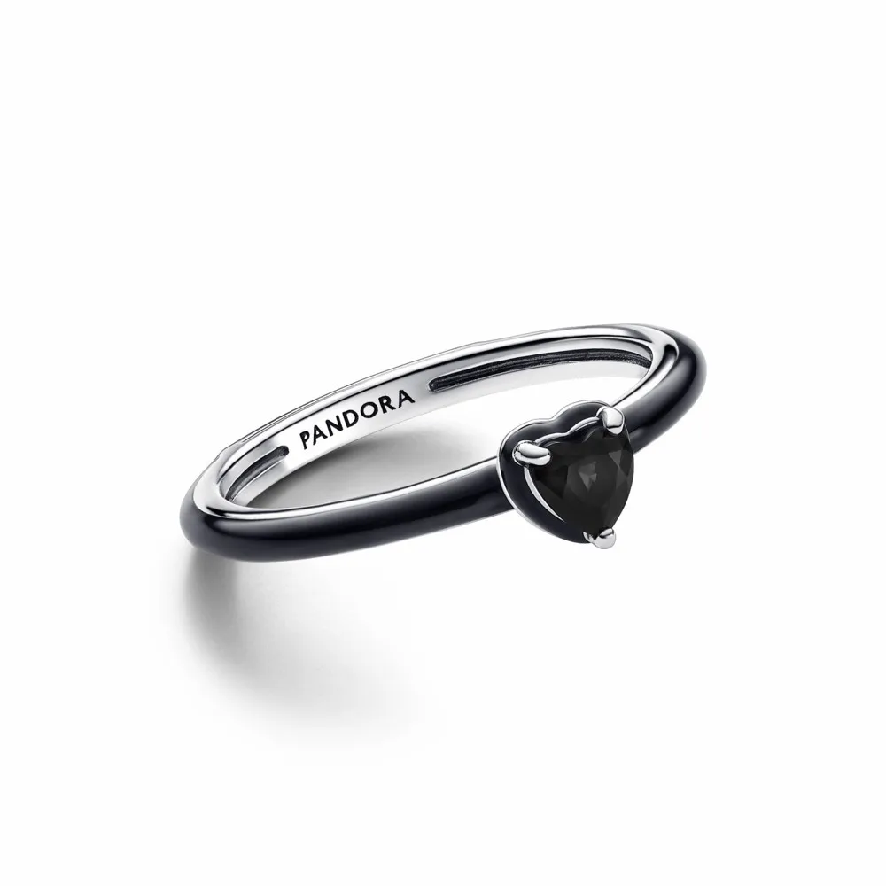 Anillo Pandora ME Corazón Chakra Negro 193088C01 💍