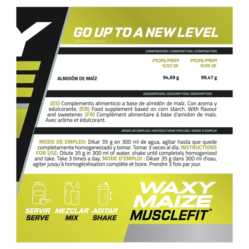Waxy maize 2kg - musclefit - corn starch