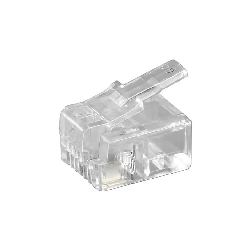 Conector RJ11 6P4C Enchufe 25uds Terminales 6p4c Uso en Conducto