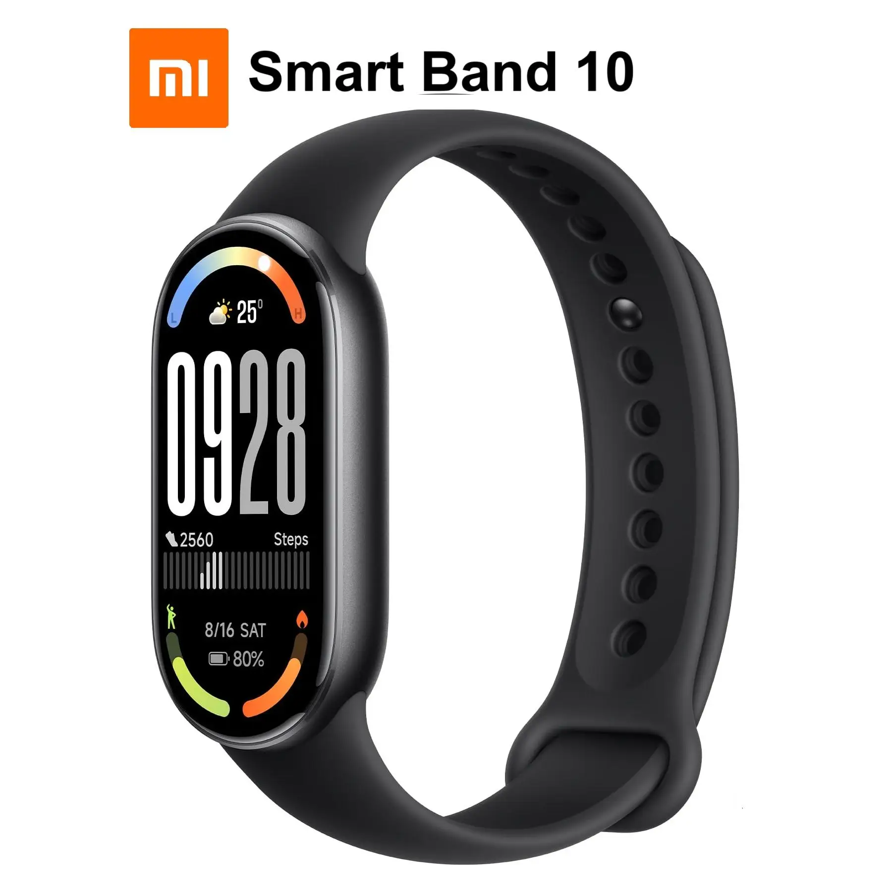 Original Xiaomi Smart Band 10 Global Version Pulsera Actividad. hasta 21 días. 1,72" AMOLED 60 Hz. Negro (Black)